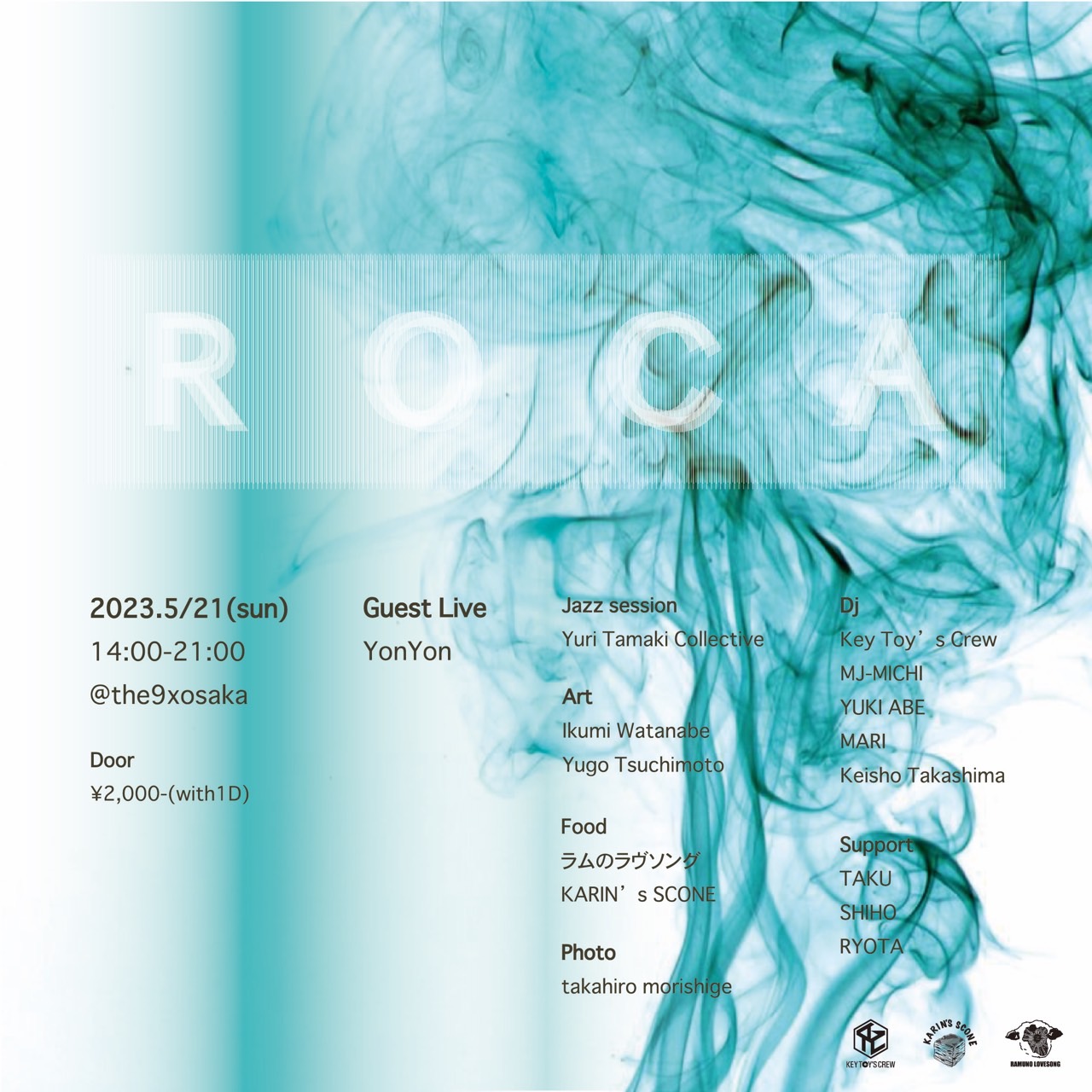 EVENT】ROCA vol.3 | THE 9X OSAKA